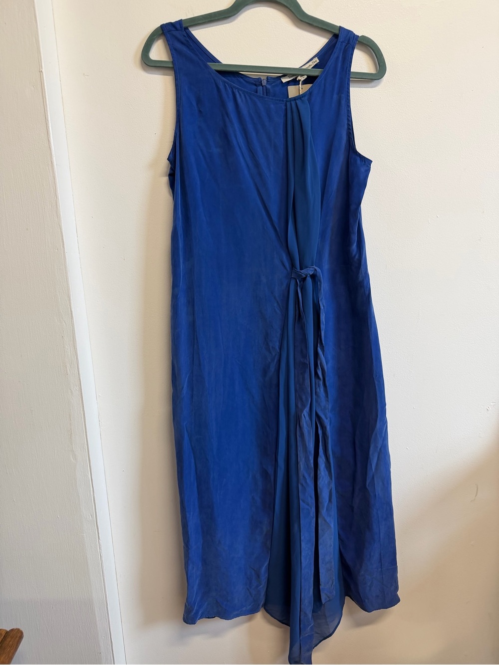 Samantha Pleet New with Tags Blue Silk Tie MIDI Dress Size 2